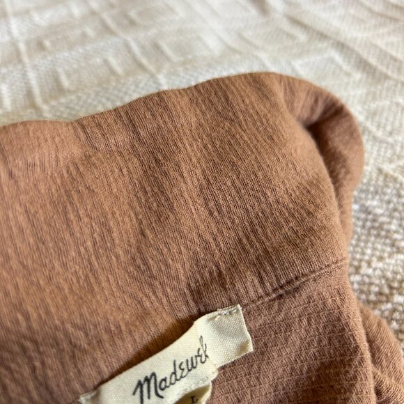 Madewell Cotton Button Down Shirt - Size L - Picture 3 of 3